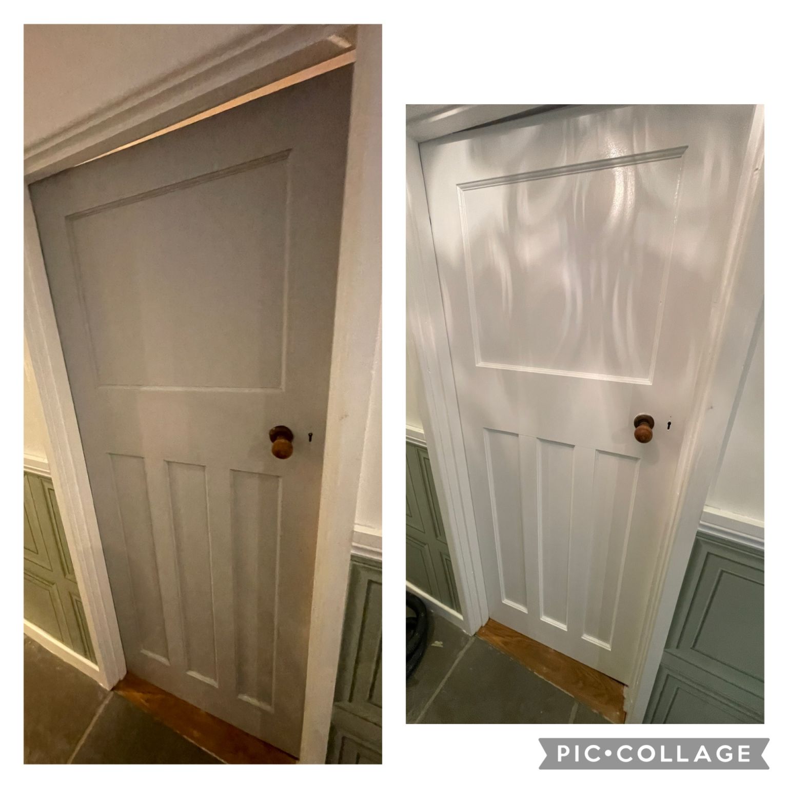 Internal door , high-gloss white