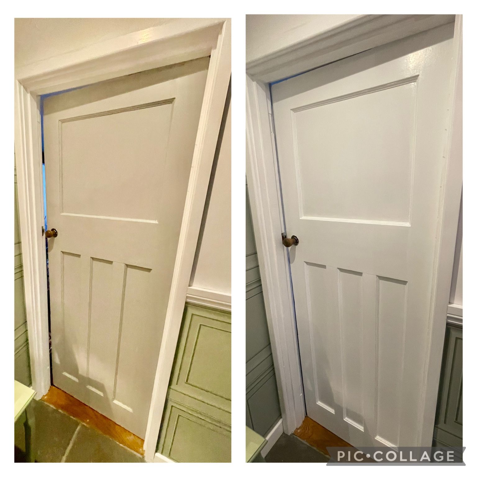 Panelled door , crisp finish